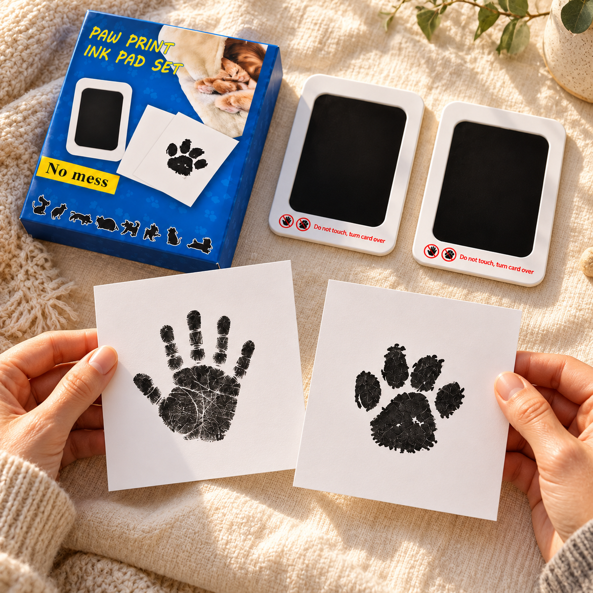 Inkless Handprint & Paw Print Keepsake Kit