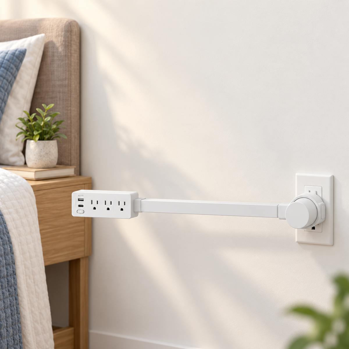 Rotating Wall Outlet Extender